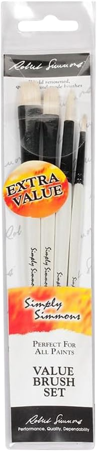 Robert Simmons Value Brush Sets Everything, Generic, 1-Pack of 5