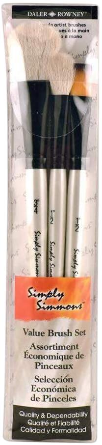 Robert Simmons Value Brush Sets Mop Up Set Set of 3