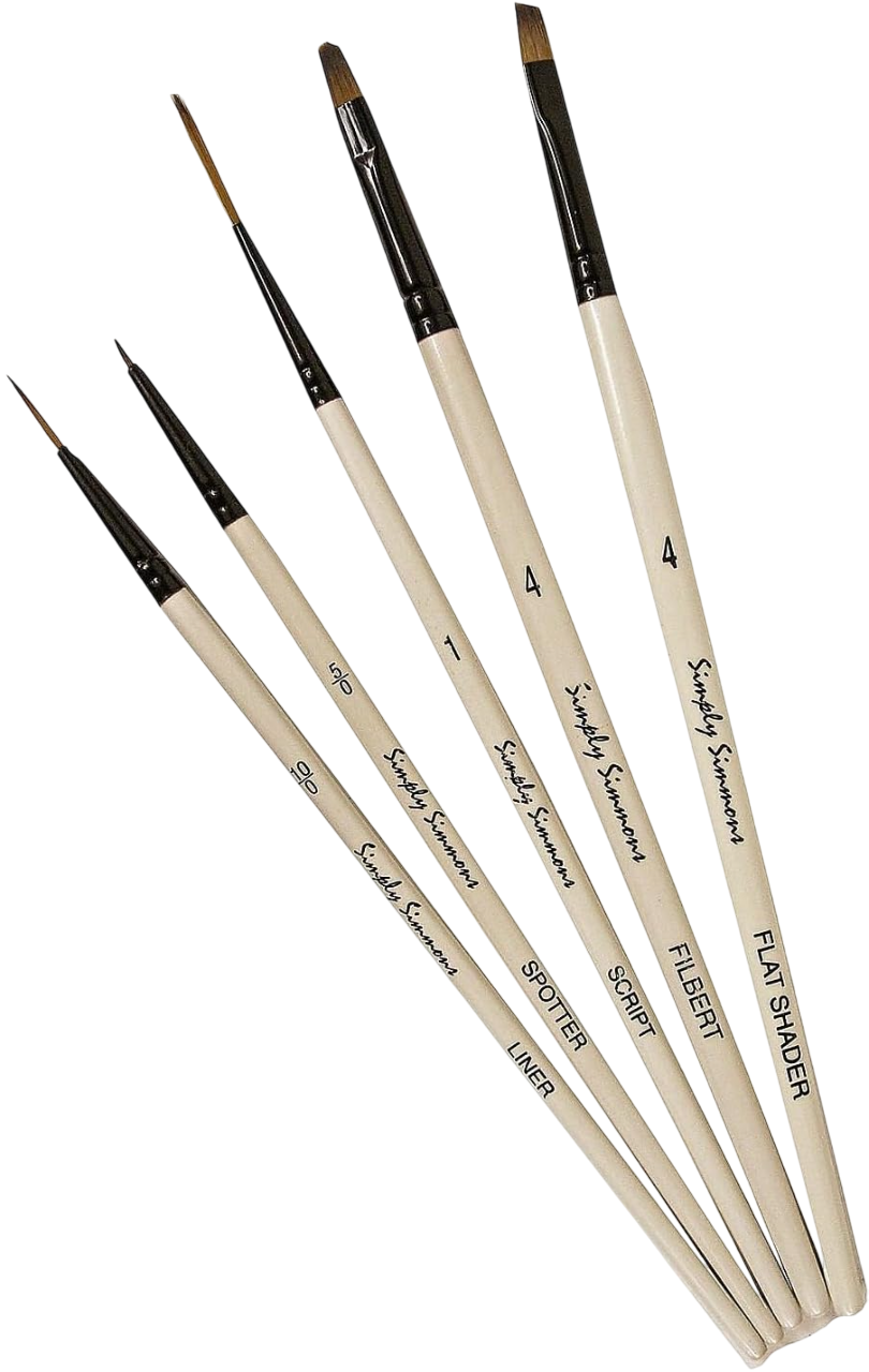 Value Brush Sets Devilish Detail Set of 5